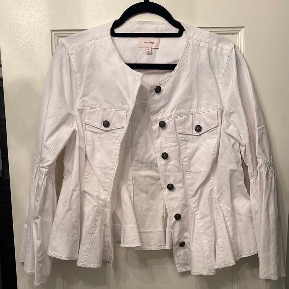 Cinq à Sept White Utility Jacket